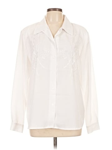 Salon Studio by Haband Long Sleeve Blouse (view 1)