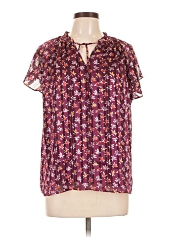 Ann Taylor Factory Short Sleeve Blouse (view 1)