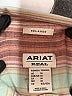 Ariat Stripes Pink Long Sleeve Button-Down Shirt Size M - photo 7