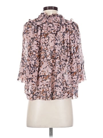 Joie 3/4 Sleeve Silk Top (view 2)