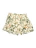 Olivaceous 100% Rayon Tropical Ivory Shorts Size S - photo 1