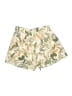 Olivaceous 100% Rayon Tropical Ivory Shorts Size S - photo 2