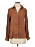 Maison d' Amelie 100% Polyester Brown Long Sleeve Blouse Size XS - photo 1