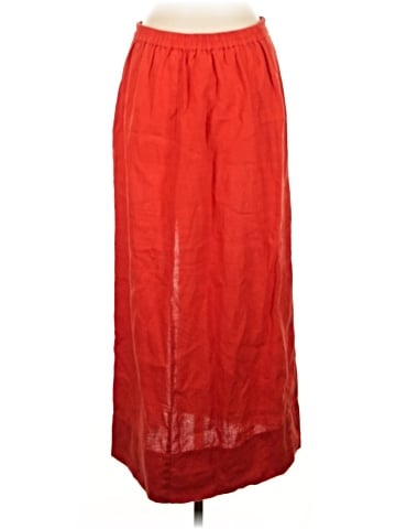 Madewell Column Maxi Skirt in 100% Linen (view 2)