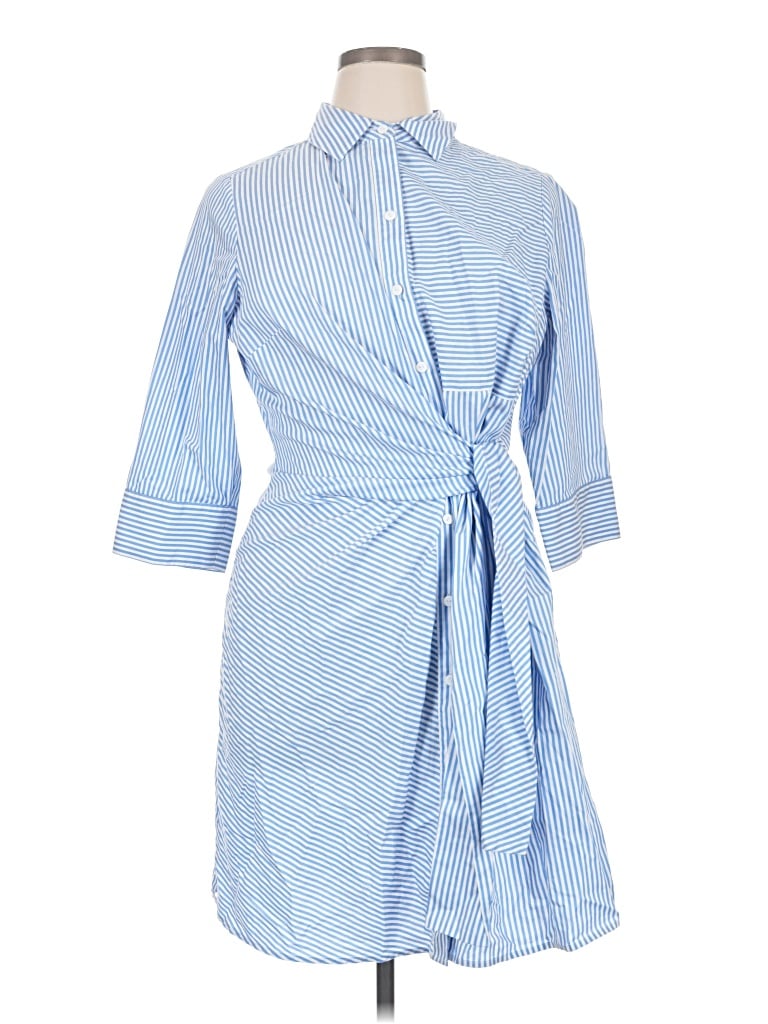 Pre-owned Foxcroft Casual Dress In Blue