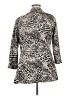 Calvin Klein Animal Print Black Ivory Blazer Size 14 - photo 2