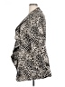 Calvin Klein Animal Print Black Ivory Blazer Size 14 - photo 5