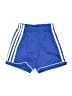 Adidas 100% Polyester Stripes Blue Athletic Shorts Size 5 - 6 - photo 1