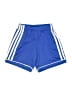 Adidas 100% Polyester Stripes Blue Athletic Shorts Size 5 - 6 - photo 2