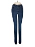 Express Hearts Blue Jeans Size 0 - photo 1