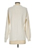 Pink Clover 100% Polyester Chevron-herringbone Ivory Turtleneck Sweater Size S - photo 2