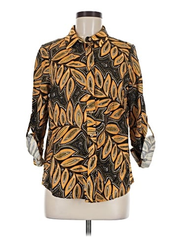 Karen Millen 3/4 Sleeve Button-Down Shirt (view 1)