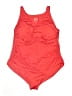 D&Co. Solid Red One Piece Swimsuit Size 22W - photo 1