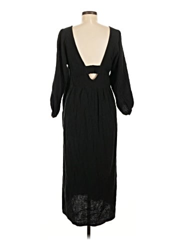 Madewell Lightspun V-Neck Midi Dress (view 2)