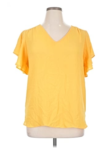 Ann Taylor LOFT Outlet Short Sleeve Blouse (view 1)