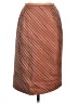 Kay Unger 100% Silk Chevron-herringbone Brown Silk Skirt Size 2 - photo 1
