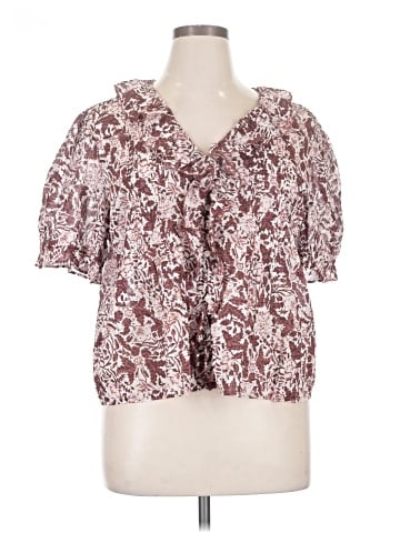 Ann Taylor Short Sleeve Blouse (view 1)