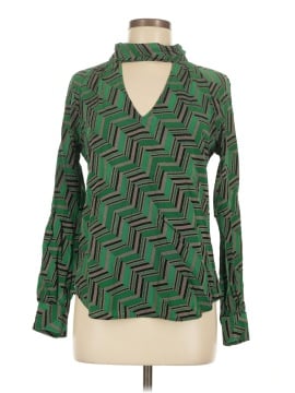 Trina Turk Long Sleeve Silk Top (view 1)