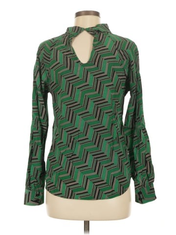 Trina Turk Long Sleeve Silk Top (view 2)