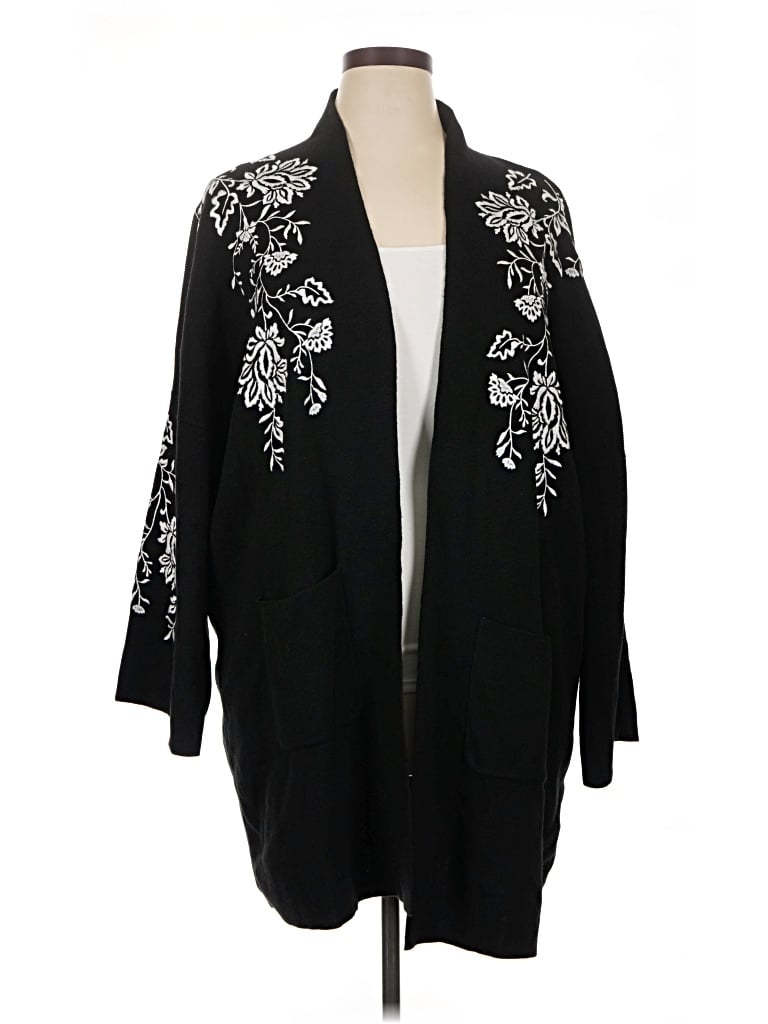 Pre-owned Ruby Rd. Cardigan Sweater In Black