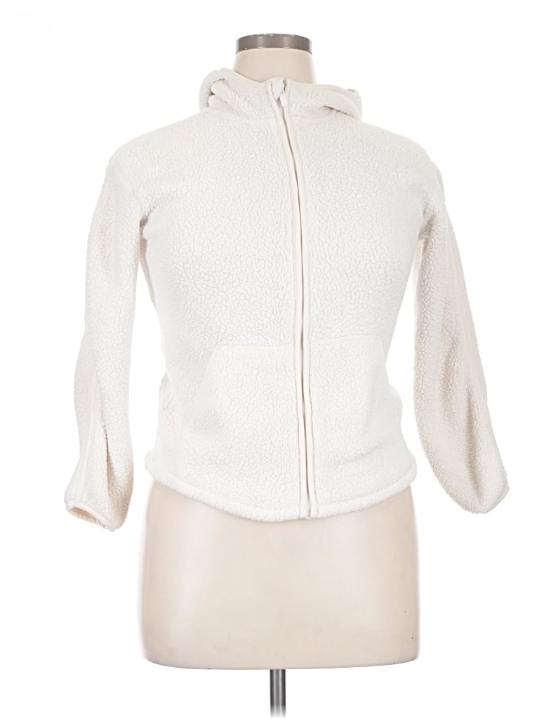 Pre-owned All In Motion Fleece Jacket In Ivory