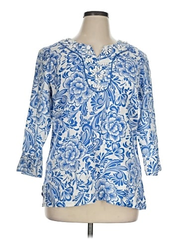 JM Collection 3/4 Sleeve Blouse (view 1)