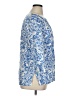 JM Collection 100% Linen Blue 3/4 Sleeve Blouse Size 14 - photo 4
