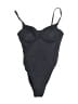 Roxy Chevron-herringbone Black One Piece Swimsuit Size S - photo 1