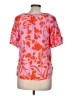 Talbots 100% Viscose Orange Short Sleeve Blouse Size M - photo 2