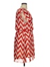 Tacera 100% Polyester Chevron-herringbone Red Casual Dress Size XL - photo 4