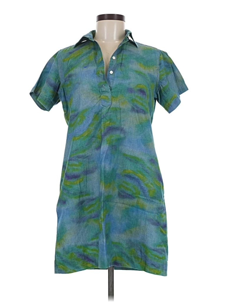 Pre-owned Ann Mashburn Casual Dress In Teal