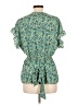 Max Studio 100% Polyester Green Short Sleeve Blouse Size L - photo 2