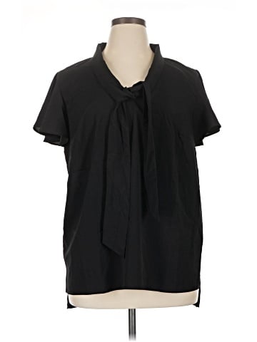 ELOQUII Short Sleeve Blouse (view 1)
