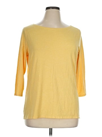 Garnet Hill 3/4 Sleeve T-Shirt (view 1)