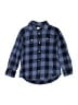 Crewcuts 100% Cotton Checkered-gingham Blue Long Sleeve Button-Down Shirt Size 6 - 7 - photo 1