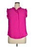 DKNY 100% Polyester Pink Sleeveless Blouse Size XL - photo 1