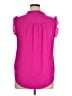 DKNY 100% Polyester Pink Sleeveless Blouse Size XL - photo 2