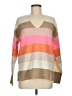 Ann Taylor LOFT Color Block Tan Pullover Sweater Size M - photo 1