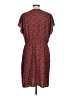 Halogen 100% Polyester Animal Print Red Casual Dress Size L - photo 2