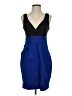 Express Design Studio Color Block Blue Cocktail Dress Size 4 - photo 1