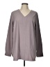 Duluth Trading Co. 100% Polyester Gray Long Sleeve Blouse Size L - photo 1