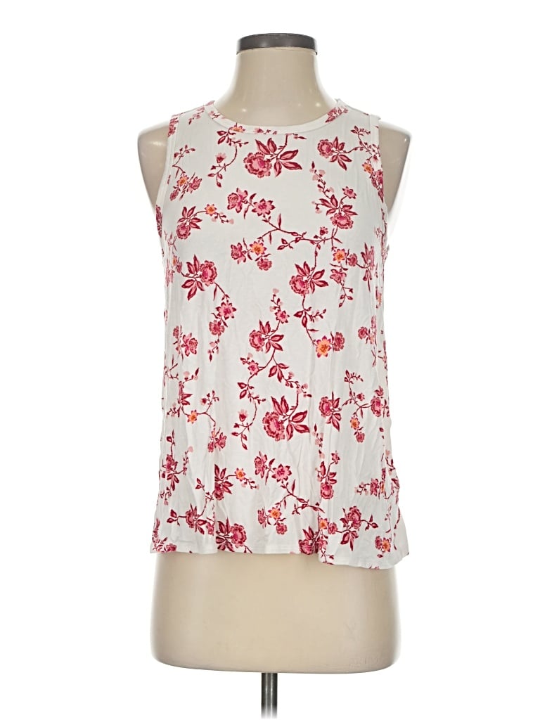 Pre-owned Luxe Sleeveless Blouse In White