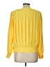 Chaus 100% Polyester Yellow Long Sleeve Blouse Size 12 - photo 2