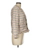 Ann Taylor 100% Polyester Tweed Gold Blazer Size 6 Petite - photo 4