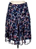 Talbots Outlet 100% Polyester Print Blue Casual Skirt Size 16 Petite - photo 1