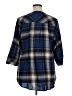 Torrid Plaid Blue 3/4 Sleeve Button-Down Shirt Size 1X Plus (1) - photo 2