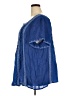 Johnny Was 100% Polyester Blue Short Sleeve Blouse Size 3X - photo 5