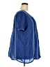 Johnny Was 100% Polyester Blue Short Sleeve Blouse Size 3X - photo 4