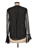 Joie 100% Polyester Polka Dots Black Long Sleeve Blouse Size M - photo 2