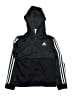 Adidas 100% Polyester Black Zip Up Hoodie Size 10 - 12 - photo 1